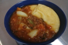 Lentil Stew with Polenta